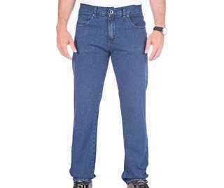 calça jeans azul tradicional